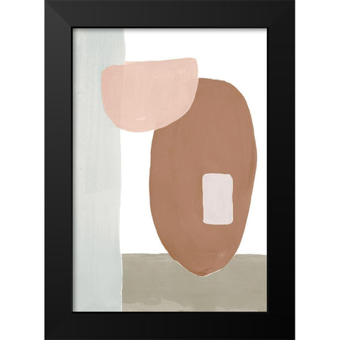 Spirit Shapes II Black Modern Wood Framed Art Print by Bryant, Susan