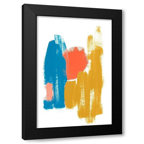 Colorful Mindful Art I Black Modern Wood Framed Art Print with Double Matting by Bryant, Susan