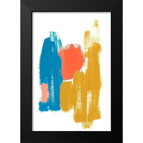 Colorful Mindful Art I Black Modern Wood Framed Art Print by Bryant, Susan