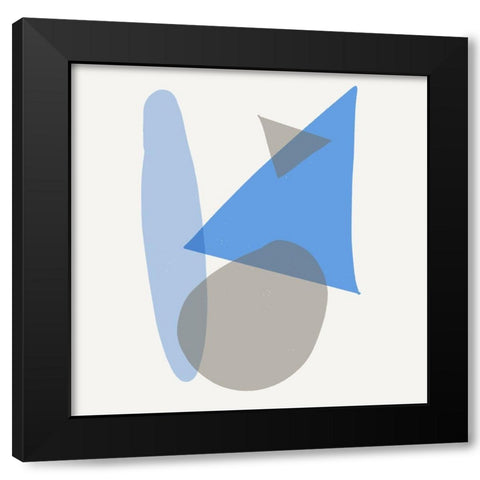 Mindful Blue II Black Modern Wood Framed Art Print by Bryant, Susan