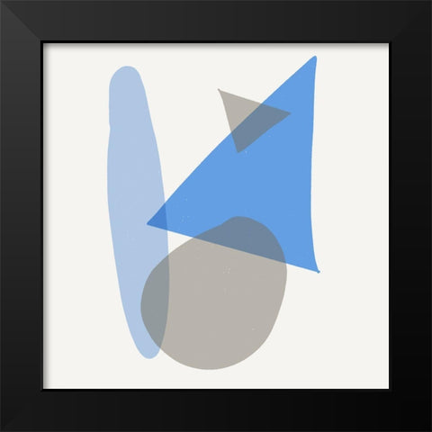 Mindful Blue II Black Modern Wood Framed Art Print by Bryant, Susan