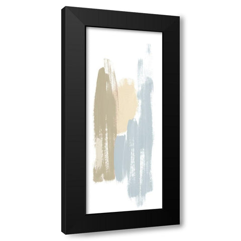 Soft Abstract Panel I Black Modern Wood Framed Art Print with Double Matting by Bryant, Susan