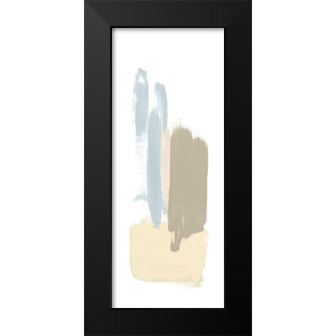 Soft Abstract Panel III Black Modern Wood Framed Art Print by Bryant, Susan