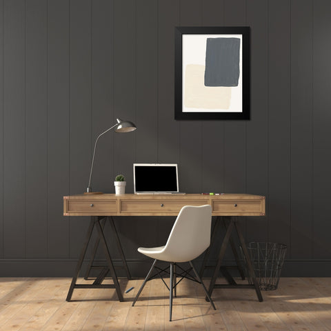 Mindful Neutrals II Black Modern Wood Framed Art Print by Bryant, Susan