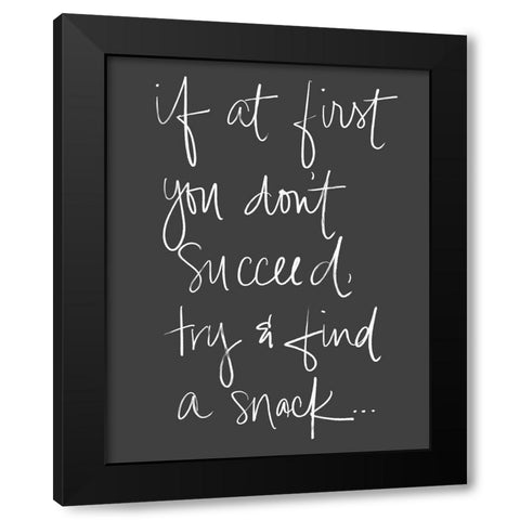Find A Snack Black Modern Wood Framed Art Print by SD Graphics Studio