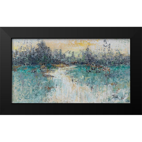 Wild Fields Black Modern Wood Framed Art Print by Pinto, Patricia