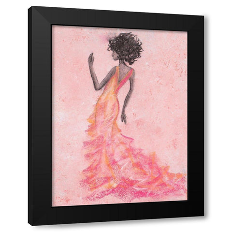 Xhose Woman in Pink Black Modern Wood Framed Art Print by Ritter, Gina