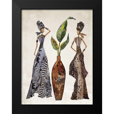 Strong Women Black Modern Wood Framed Art Print by Ritter, Gina