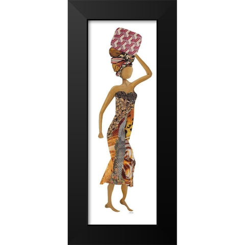 Xhose Woman of Pottery II Black Modern Wood Framed Art Print by Ritter, Gina