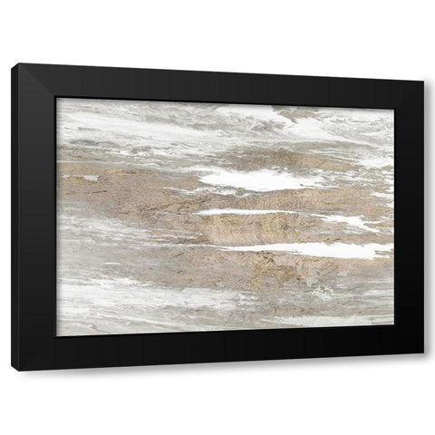 Neutral Oasis Black Modern Wood Framed Art Print with Double Matting by Gonzalez, Roberto