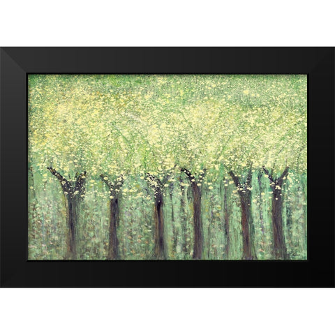 Live Green Trees Black Modern Wood Framed Art Print by Gonzalez, Roberto