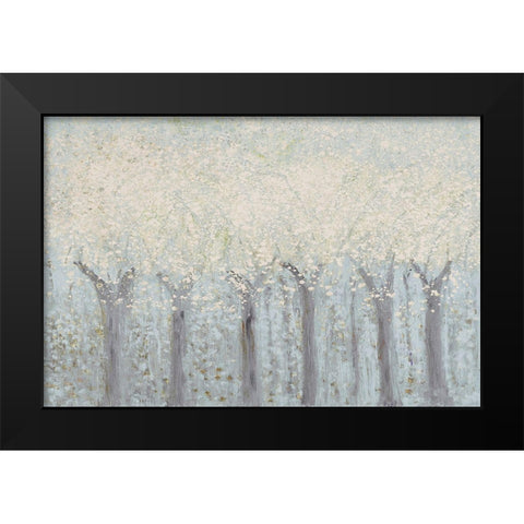 Spring Trees Black Modern Wood Framed Art Print by Gonzalez, Roberto