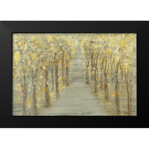 Gold Forest Black Modern Wood Framed Art Print by Gonzalez, Roberto