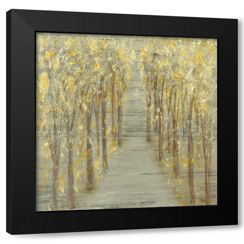 Gold Forest Black Modern Wood Framed Art Print with Double Matting by Gonzalez, Roberto