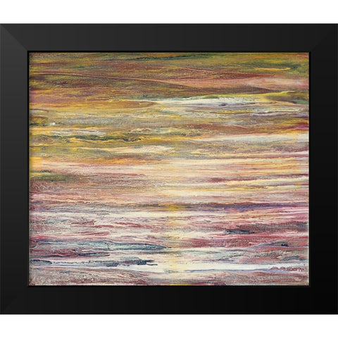 White Rapids at Sunset Black Modern Wood Framed Art Print by Gonzalez, Roberto