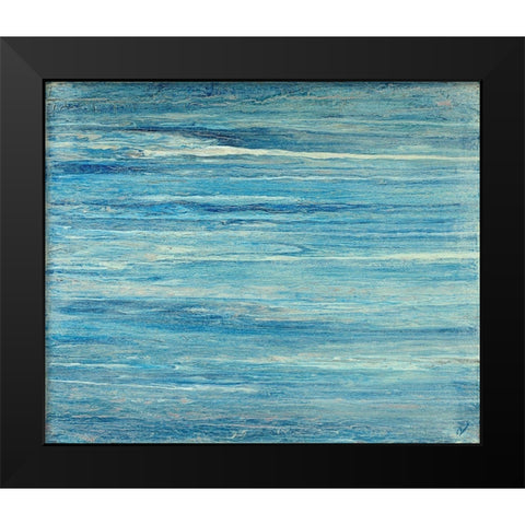 Aqua Pasiva Black Modern Wood Framed Art Print by Gonzalez, Roberto