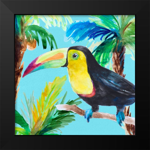 Tropical Tucan I Black Modern Wood Framed Art Print by Loreth, Lanie