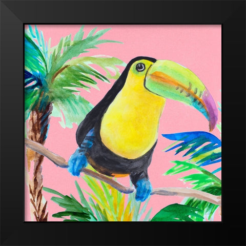 Tropical Tucan II Black Modern Wood Framed Art Print by Loreth, Lanie