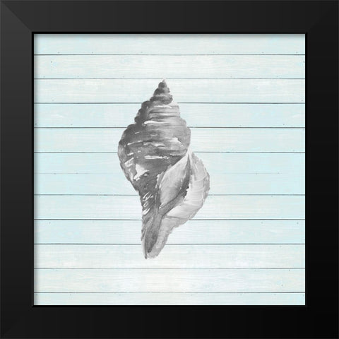 Coastal on Blue Wood I Black Modern Wood Framed Art Print by DeRice, Julie