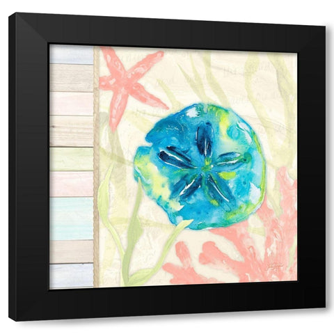 Pastel Coastal I Black Modern Wood Framed Art Print with Double Matting by DeRice, Julie
