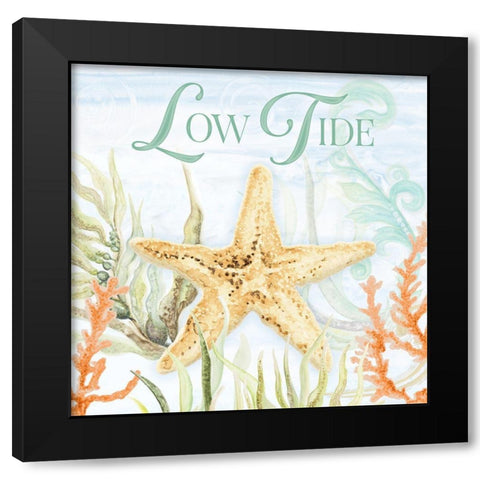 Low Tide Black Modern Wood Framed Art Print with Double Matting by Gaynor, Janice