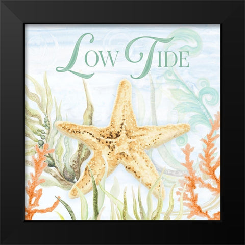 Low Tide Black Modern Wood Framed Art Print by Gaynor, Janice