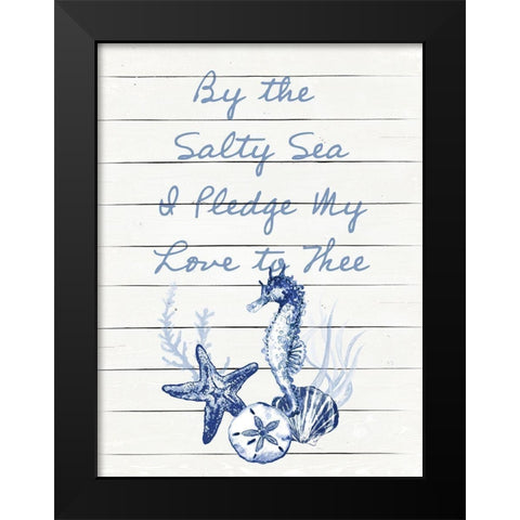 I Pledge My Love Black Modern Wood Framed Art Print by Gaynor, Janice