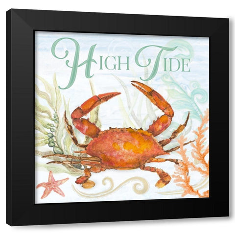 High Tide Black Modern Wood Framed Art Print by Gaynor, Janice