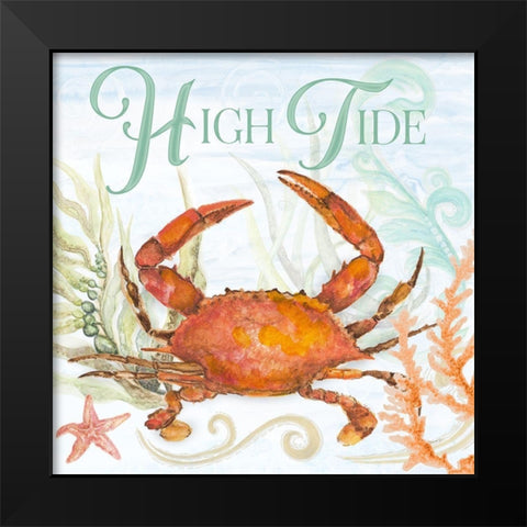 High Tide Black Modern Wood Framed Art Print by Gaynor, Janice