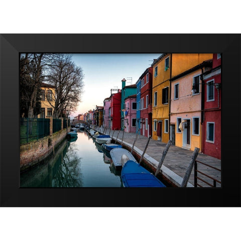 Sunrise Days Black Modern Wood Framed Art Print by Amos, Andy