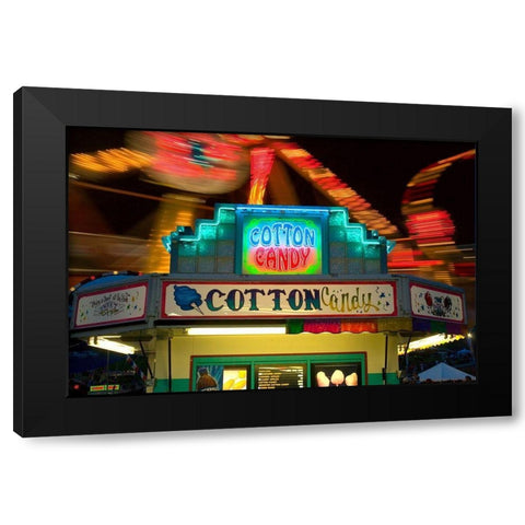 Cotton Candy Night Out Black Modern Wood Framed Art Print with Double Matting by Jimmyz