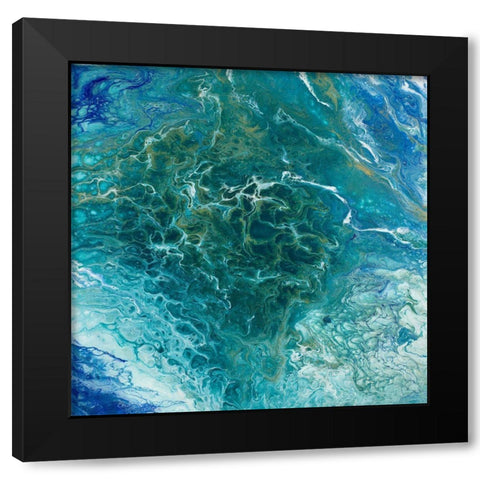 Earth Essence II Black Modern Wood Framed Art Print by Hakimipour, Tiffany