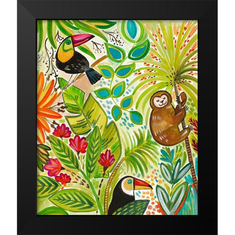 Into the Tropics I Black Modern Wood Framed Art Print by Del Sol, Ani
