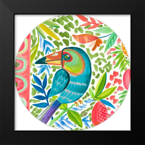 Tropical Bird III Black Modern Wood Framed Art Print by Del Sol, Ani