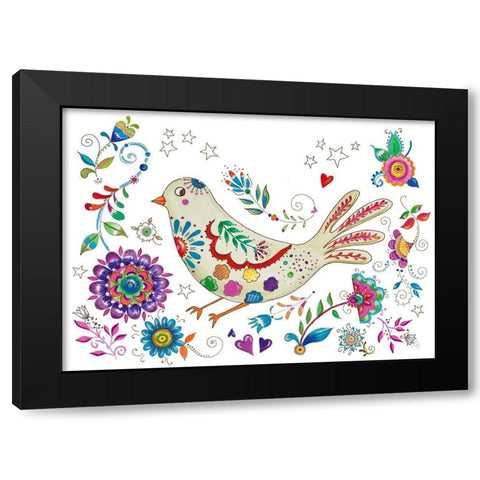 Living La Vida Loca Black Modern Wood Framed Art Print with Double Matting by Del Sol, Ani