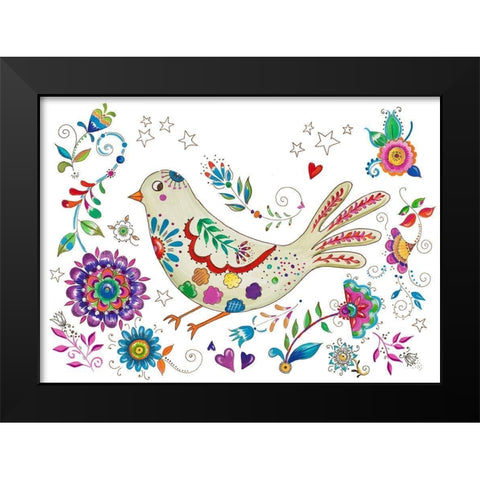 Living La Vida Loca Black Modern Wood Framed Art Print by Del Sol, Ani