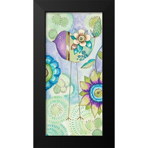 Stand Tall Bird III Black Modern Wood Framed Art Print by Del Sol, Ani