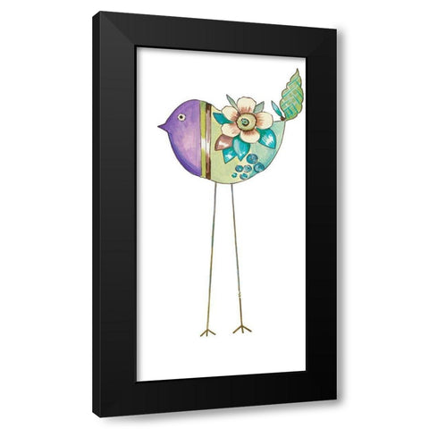 Stand Tall Bird IV Black Modern Wood Framed Art Print by Del Sol, Ani