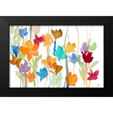 Modern Garden Black Modern Wood Framed Art Print by Loreth, Lanie