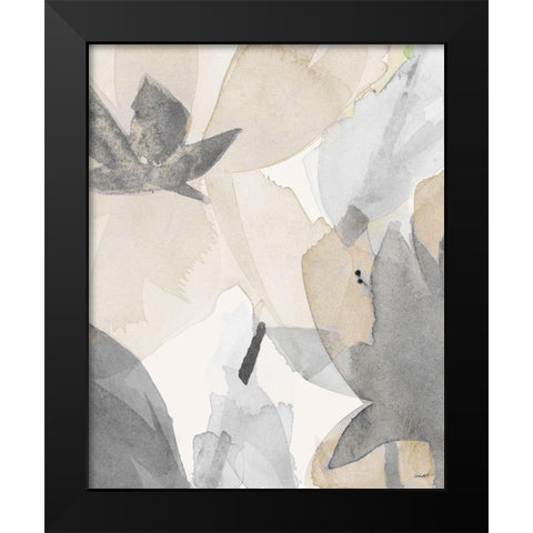 Muted Delicate Floral I Black Modern Wood Framed Art Print by Loreth, Lanie