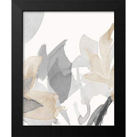 Muted Delicate Floral II Black Modern Wood Framed Art Print by Loreth, Lanie