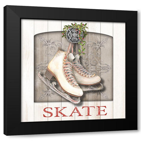 Joyeux Noel II Black Modern Wood Framed Art Print by Diannart