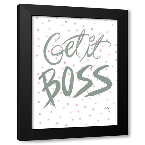 Boss Lady I Black Modern Wood Framed Art Print with Double Matting by Medley, Elizabeth