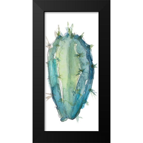 Succulent Motif Panel III Black Modern Wood Framed Art Print by Loreth, Lanie