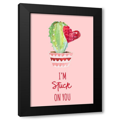 Im Stuck on You Black Modern Wood Framed Art Print with Double Matting by Loreth, Lanie