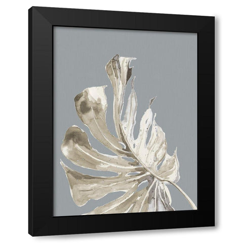 La Naturaleza on Gray II Black Modern Wood Framed Art Print with Double Matting by Pinto, Patricia