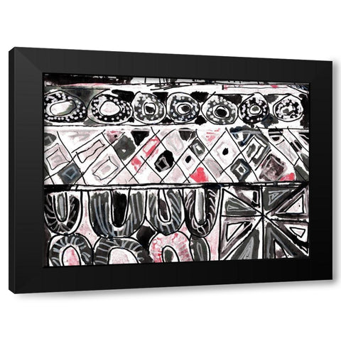 Many Levels II Black Modern Wood Framed Art Print by Pattinian, Merri