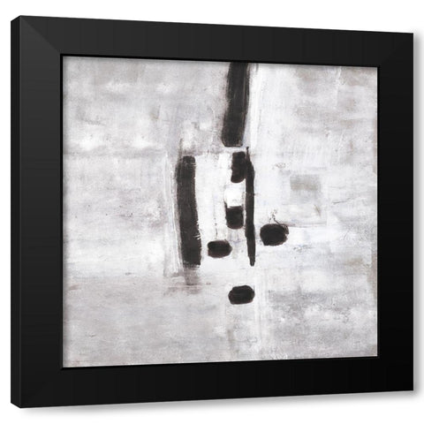 Cloudy Mist II Black Modern Wood Framed Art Print by Pattinian, Merri