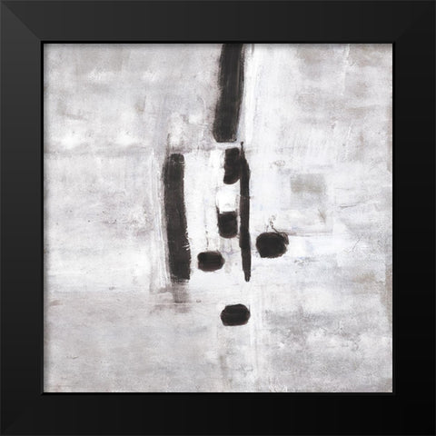 Cloudy Mist II Black Modern Wood Framed Art Print by Pattinian, Merri