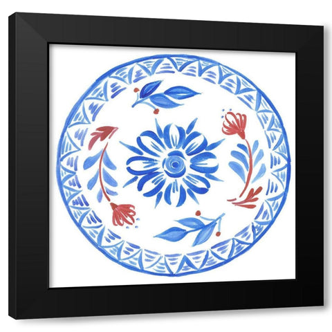 Provence Floral I Black Modern Wood Framed Art Print by Del Sol, Ani